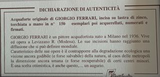 Acquaforte a colori: il portafortuna di Firenze