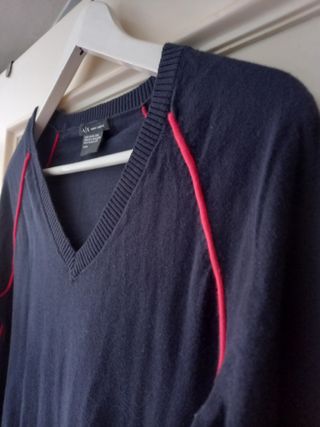 Jersey azul TS Armani Exchange
