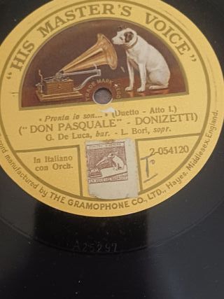 6 dischi 78 giri rari monofaccia + omaggio esposit