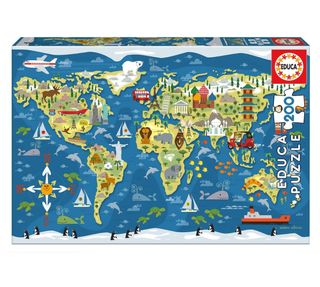  Educa - Mapamundi, Sean Sims, Puzzle Infantil 200