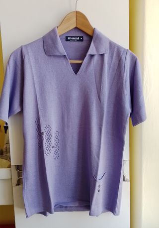 Maglia mami manica corta violetta