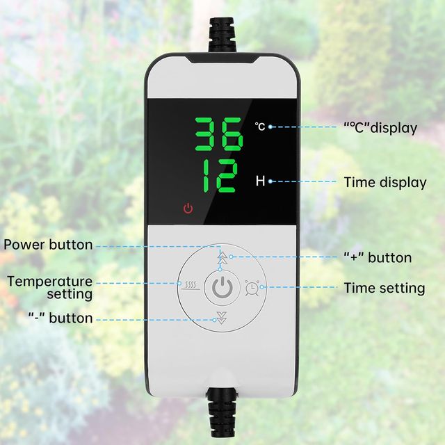 Estera térmica para plantas, control inteligente
