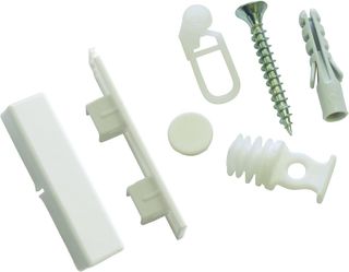 Set de rieles de cortina, Blanco GARDINIA