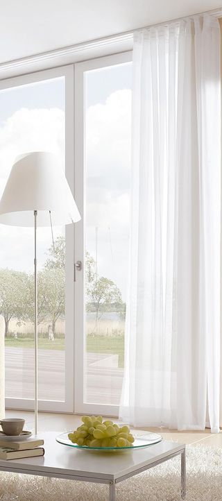 Set de rieles de cortina, Blanco GARDINIA