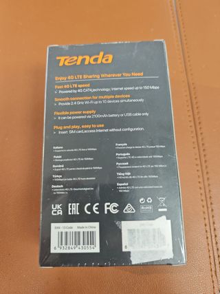 Tenda Router 4G Móvil, Modem 4g SIM (Cat4) #010493