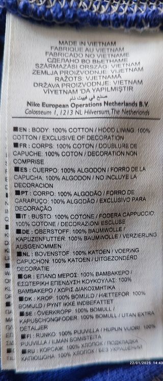 Sudadera Nike color morado talla S