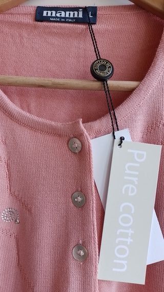 Maglia manica corta tricot due spirali