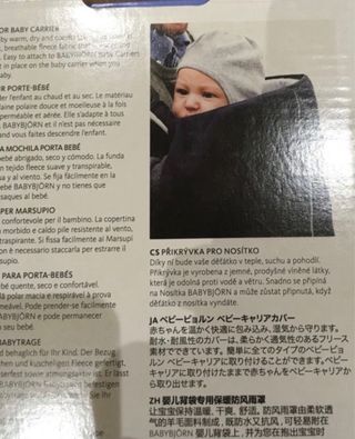 Funda de invierno para mochila portabés  