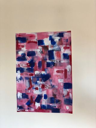 Cuadro abstracto original 40x50 Arte contemporaneo