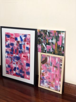 Cuadro abstracto original 40x50 Arte contemporaneo