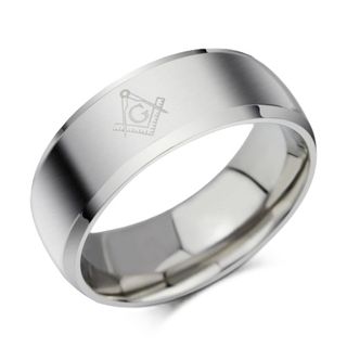 ANELLO IN ACCIAO INOSSIDABILE MASSONICO