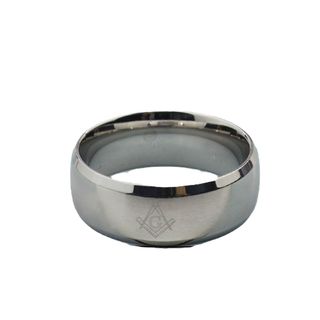 ANELLO IN ACCIAO INOSSIDABILE MASSONICO