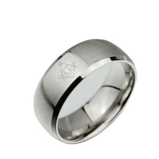 ANELLO IN ACCIAO INOSSIDABILE MASSONICO