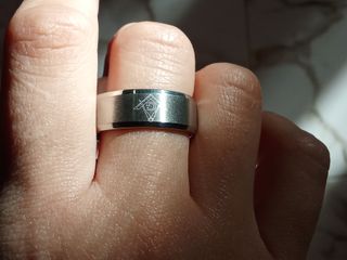 ANELLO IN ACCIAO INOSSIDABILE MASSONICO