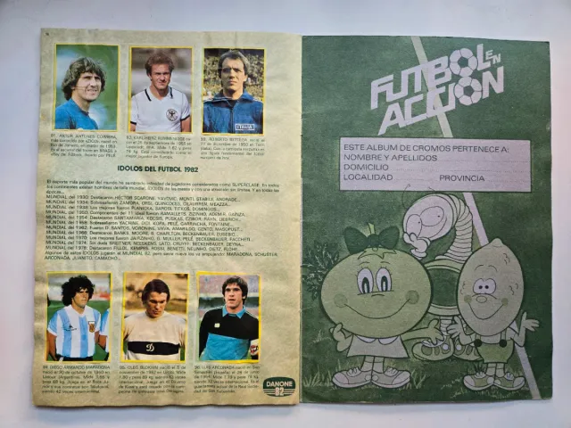 Album COMPLETO Fútbol en Acción (DANONE)