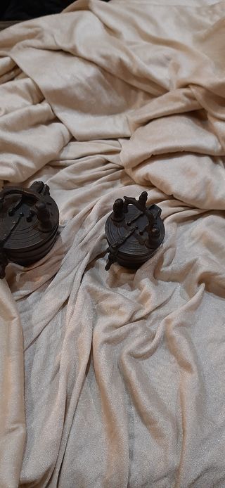 Pondelares antiguos de 3 tamaños
