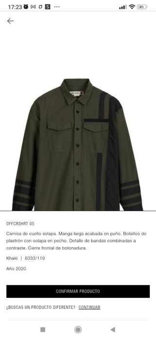 Camisa de hombre talla XL 