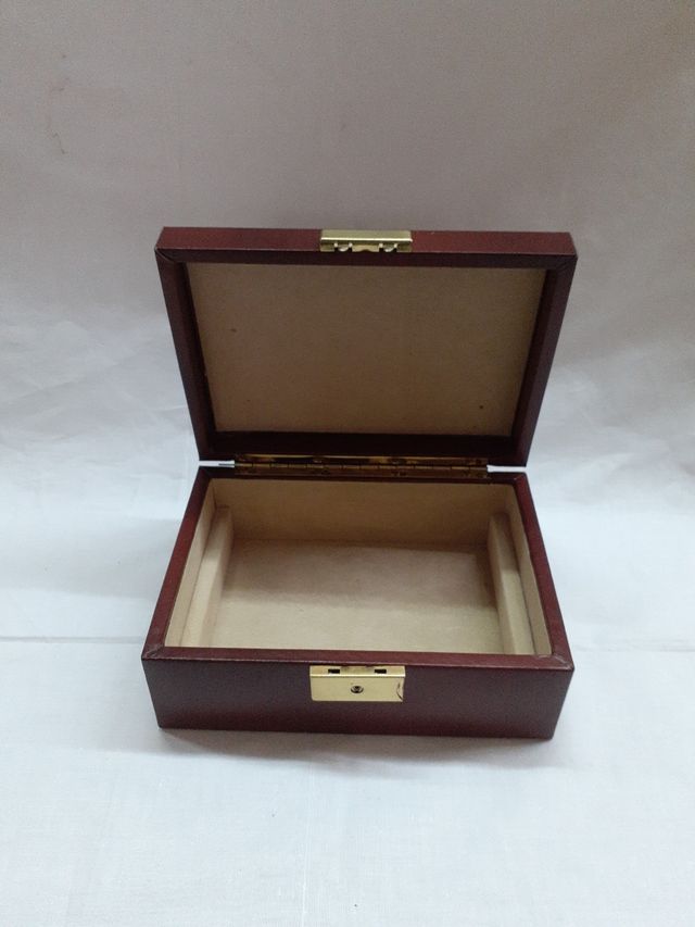 Joyero de piel vintage