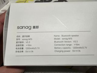 Altavoz Bluetooth Sanag M15