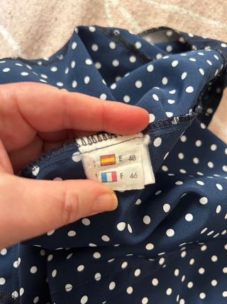 Camisa con topos. Vintage