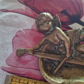 Figura bronce o laton ángel años 60