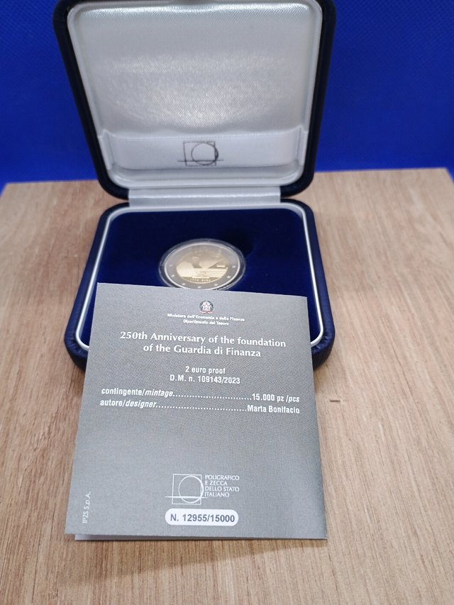 2€ PROOF Italia 2024. 250° GdF