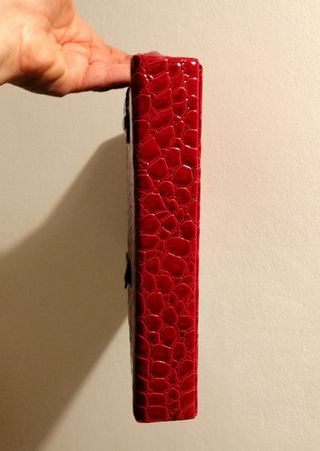 Portagioie vintage in similpelle.