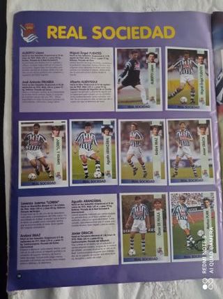 Album completo al 90% de la LIGA 96-97.
