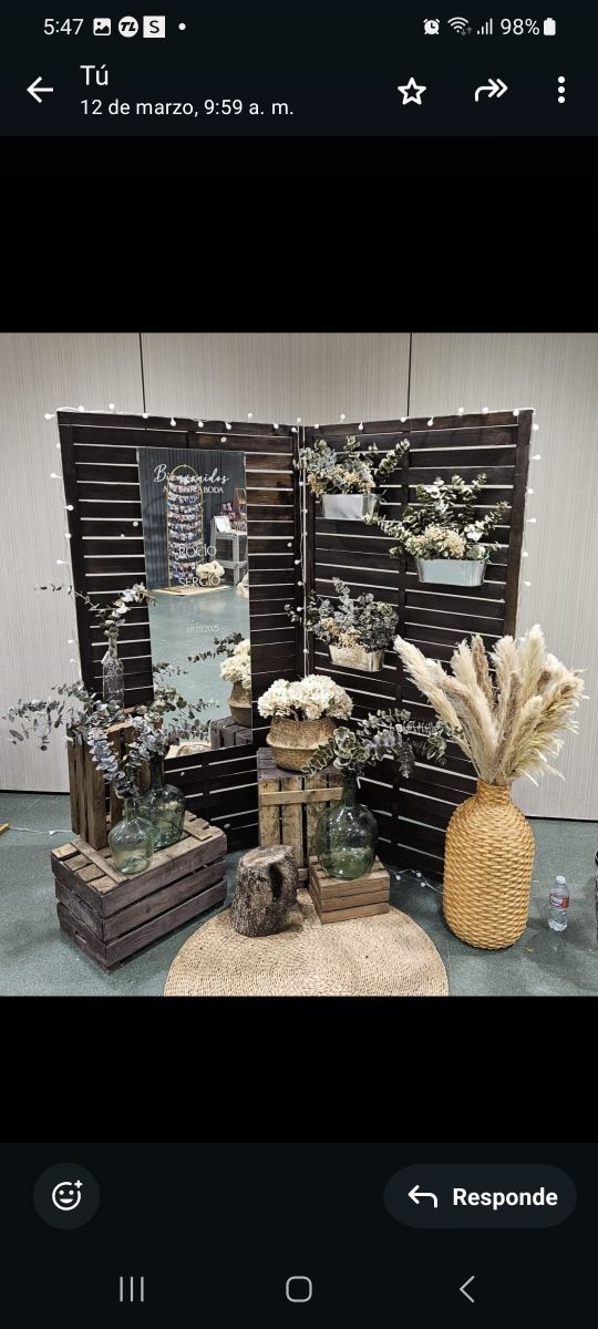 Decoración bienvenida para eventos