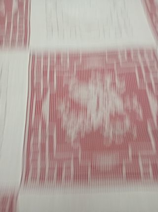 Colcha encaje bolillos  y lino bordado