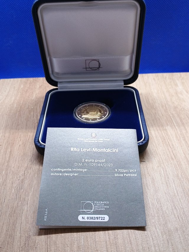 2€ PROOF Italia2024.Rita Levi-Montalcini