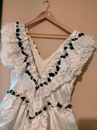 Vestido flamenca blanco