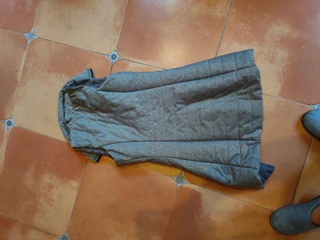 Chaleco largo gris
