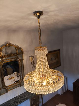 Lampara Araña cristal Swarovski.