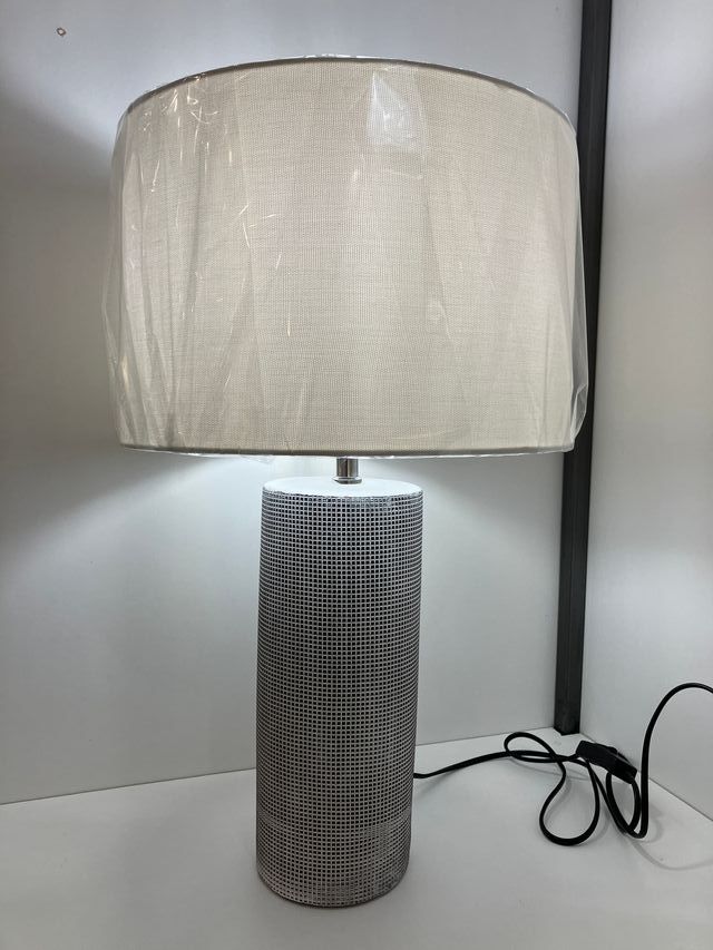 Lampada tavolo ceramica e paralume