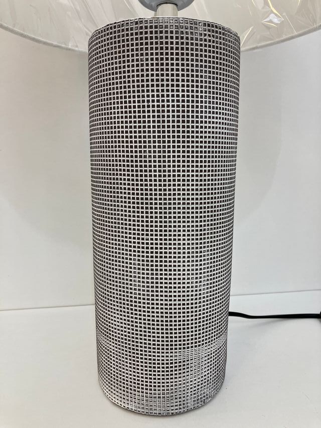 Lampada tavolo ceramica e paralume
