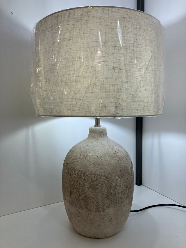 Lampada tavolo ceramica e paralume