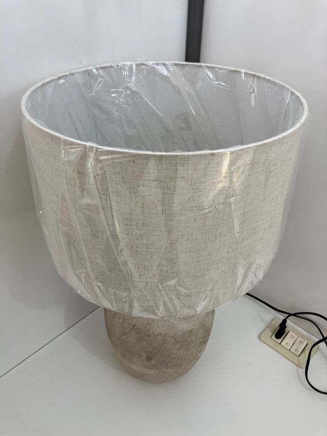 Lampada tavolo ceramica e paralume