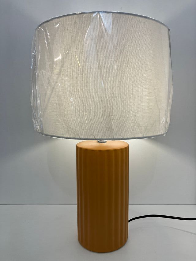 Lampada tavolo ceramica e paralume