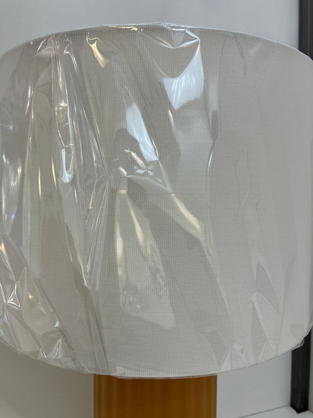 Lampada tavolo ceramica e paralume