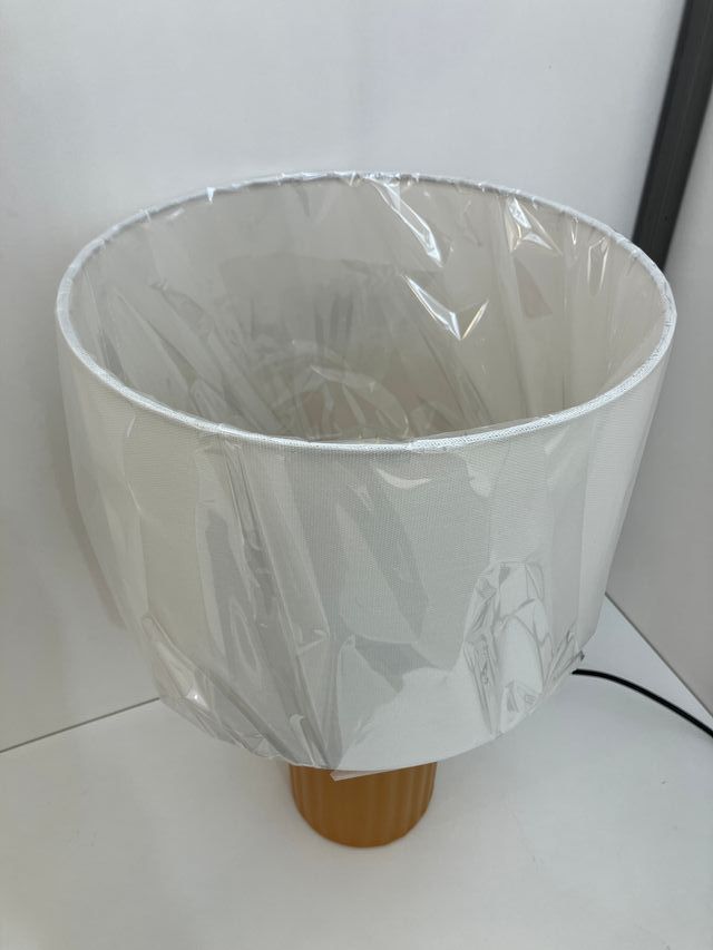 Lampada tavolo ceramica e paralume
