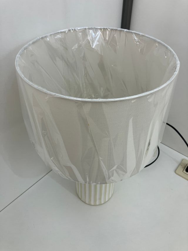 Lampada tavolo ceramica e paralume
