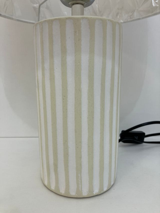 Lampada tavolo ceramica e paralume