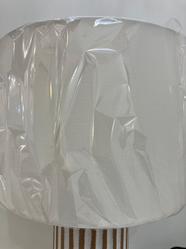Lampada tavolo ceramica e paralume