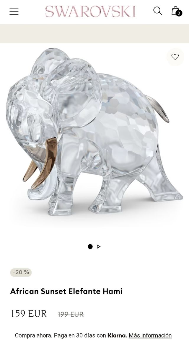 Elefante cristal Swarovski 