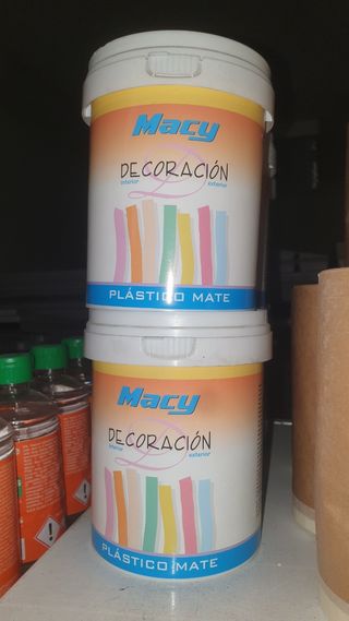 Lote pintura mate pastica