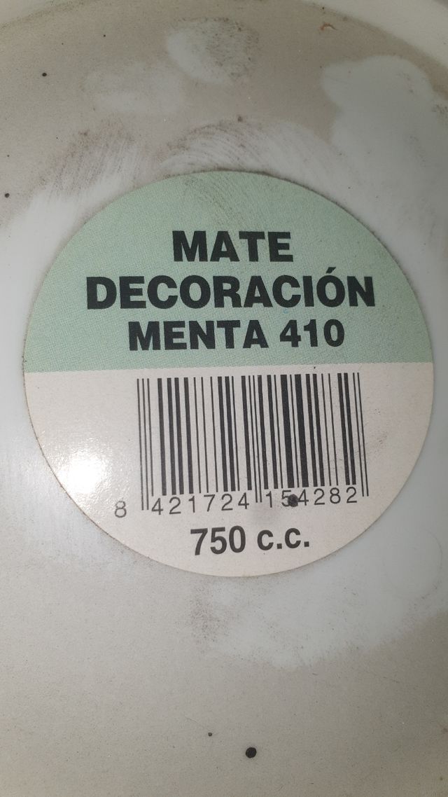 Lote pintura mate pastica