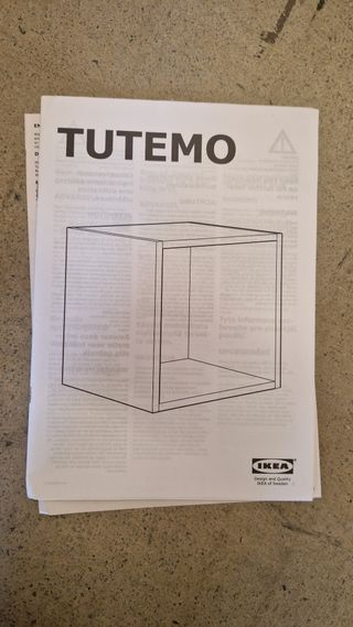 Cubo Ikea Tutemo 40 x 37 x 40 cms NUEVO