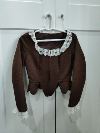 Corpiño fallera manga larga