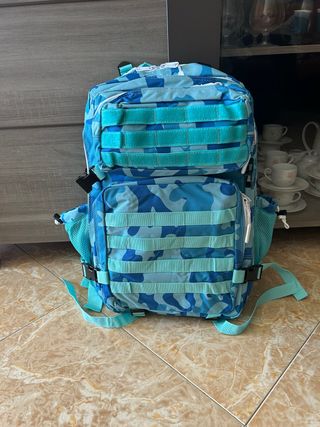Mochila tactica militar celeste 